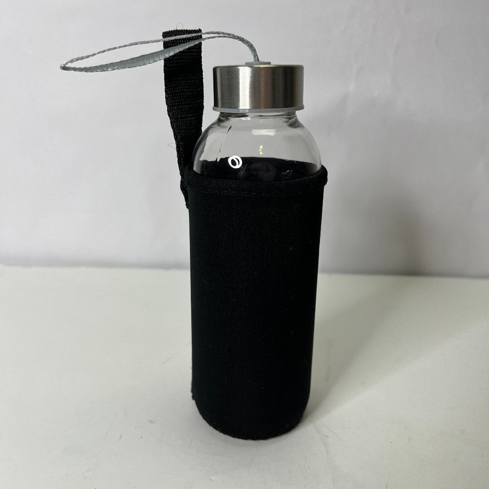 Glass H2O Bottle w/ Neoprene Cover